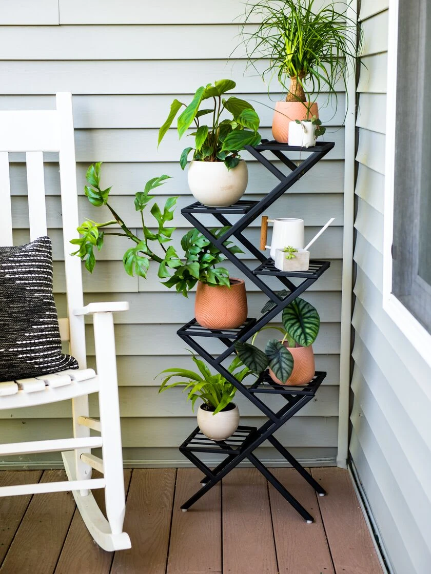 Crisscross Cascading Plant Stand 1 Crisscross Cascading Plant Stand