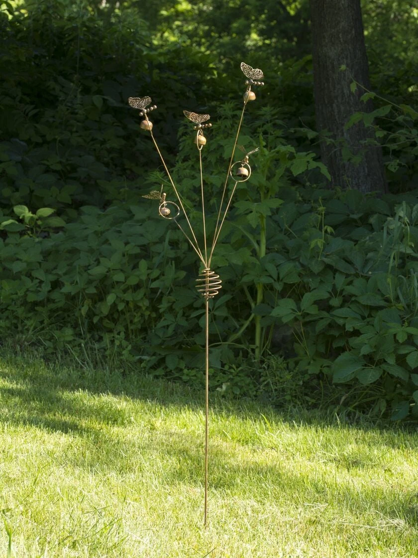 Butterflies & Bells Garden Stake 1 Butterflies & Bells Garden Stake