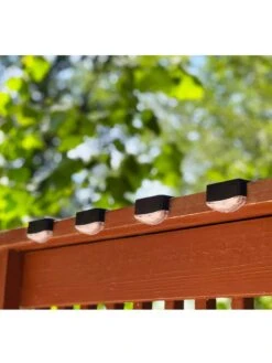 Maxsa® Solar Powered Deck Lights, Pack Of 4 -Garden Care Shop 3 4 crop 8613535 02V