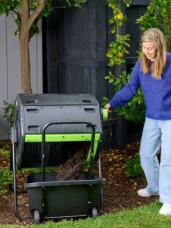 Maze 48 Gallon Compost Tumbler With Cart -Garden Care Shop 3 4 crop 8613576 02V