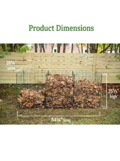 3-Bin Wire Composter -Garden Care Shop 40 280 dims GSC