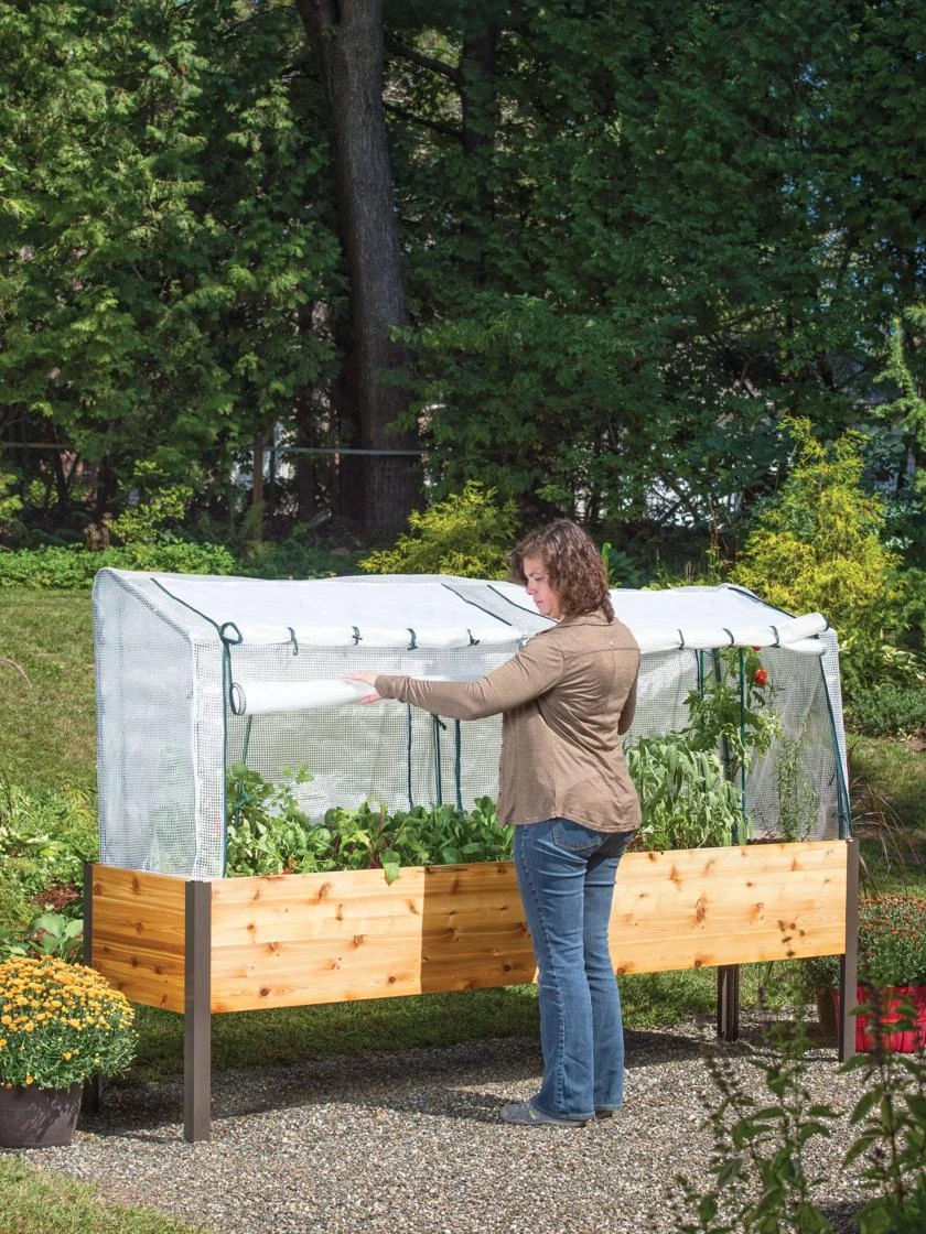 Elevated Planter Box, Frame And 2 Covers Kit, 2' X 8' 5 Elevated Planter Box, Frame And 2 Covers Kit, 2' X 8' - Image 5