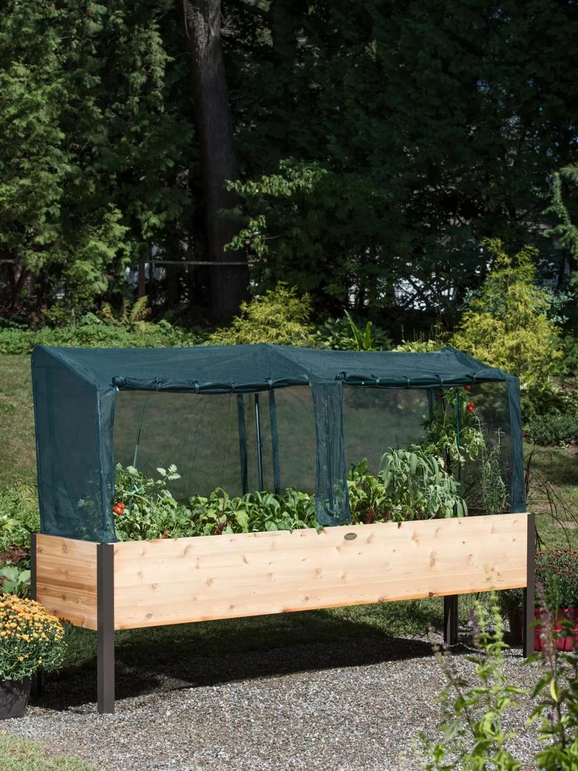 Elevated Planter Box, Frame And 2 Covers Kit, 2' X 8' 2 Elevated Planter Box, Frame And 2 Covers Kit, 2' X 8' - Image 2