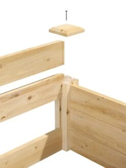 2-Tier Pine Raised Garden Bed, 4'x12' -Garden Care Shop 8588181 04v 1