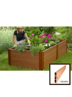 Composite Raised Bed, 22" High With 1" Boards