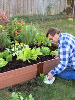 Composite Raised Bed With 1" Boards, 11" -Garden Care Shop 8588274 02V tif