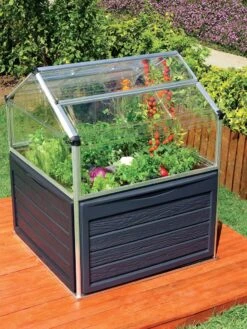 Canopia® By Palram Plant Inn™ Raised Bed Greenhouse, 4' X 4' -Garden Care Shop 8588308 16V jpg