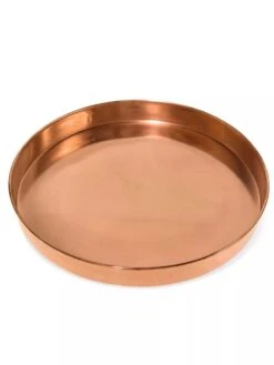 Large Round Copper Plant Tray, 14" 13 Large Round Copper Plant Tray, 14" -Garden Care Shop 8593531 1173 tif