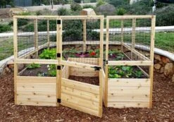 Garden In A Box Cedar Raised Bed With Deer Fence, 8' X 8' 7 Garden In A Box Cedar Raised Bed With Deer Fence, 8' X 8' -Garden Care Shop 8595875 06V tif