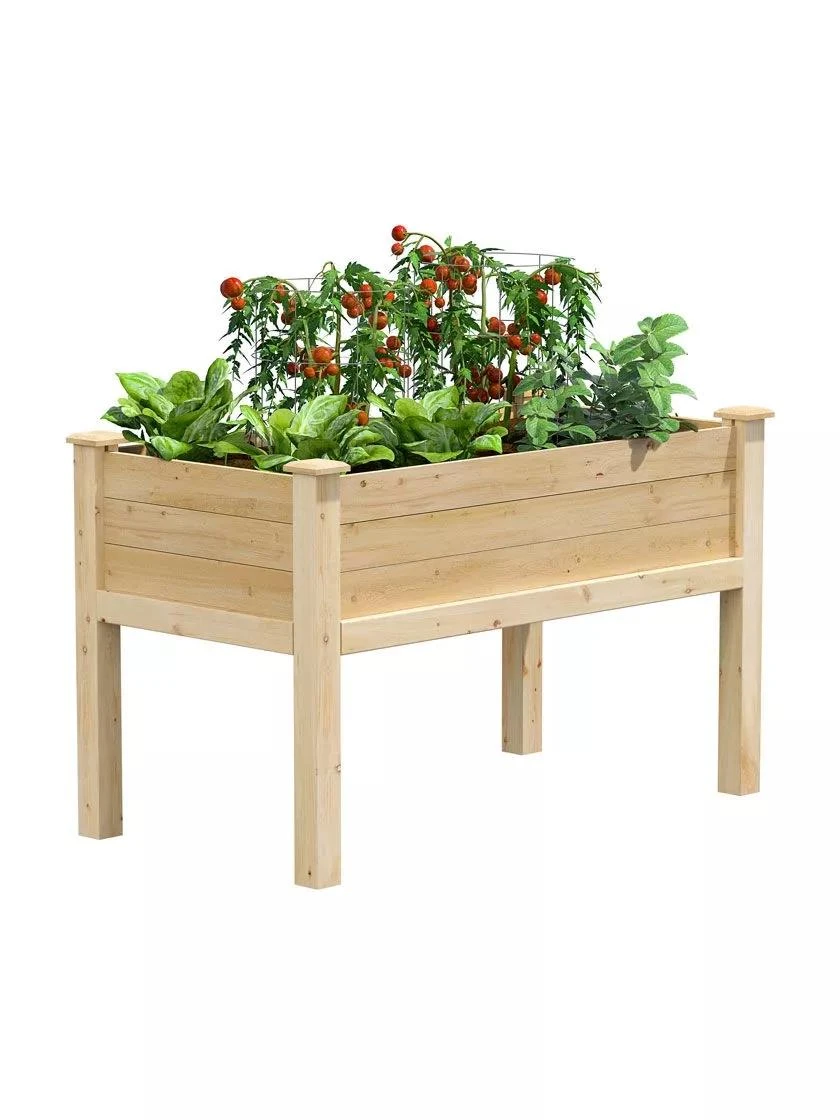 Elevated Cedar Garden Bed, 2' X 4' X 31" 1 Elevated Cedar Garden Bed, 2' X 4' X 31"