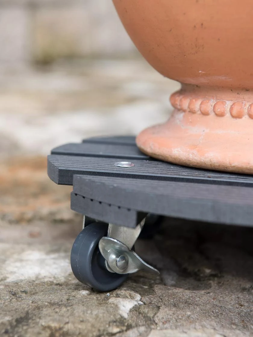 Round Waterproof Planter Caddy, 11-1/2" 1 Round Waterproof Planter Caddy, 11-1/2"