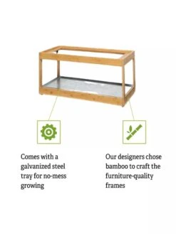 Low Bamboo LED Grow Light Garden 18 Low Bamboo LED Grow Light Garden -Garden Care Shop 8597720 5