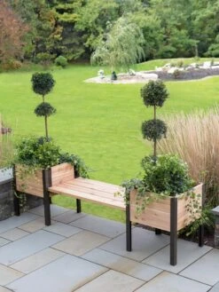 Elevated Cedar Planter Bench Kit, Natural, 90" 9 Elevated Cedar Planter Bench Kit, Natural, 90" -Garden Care Shop 8597992 9601 tif