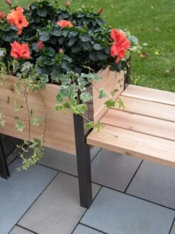 Elevated Cedar Planter Bench Kit, Natural, 90" 8 Elevated Cedar Planter Bench Kit, Natural, 90" -Garden Care Shop 8597992 9645 tif