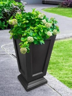 Kensington Self-Watering Tall Patio Planter, 25" 8 Kensington Self-Watering Tall Patio Planter, 25" -Garden Care Shop 8598549 01V tif