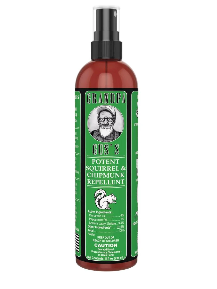 Grandpa Gus's Squirrel And Chipmunk Repellent Spray 1 Grandpa Gus's Squirrel And Chipmunk Repellent Spray