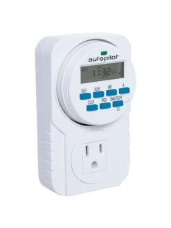 Digital Programmable 7 Day Timer Single Outlet -Garden Care Shop 8598884 02v