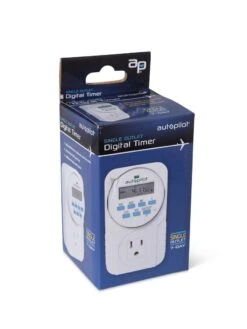 Digital Programmable 7 Day Timer Single Outlet -Garden Care Shop 8598884 17673