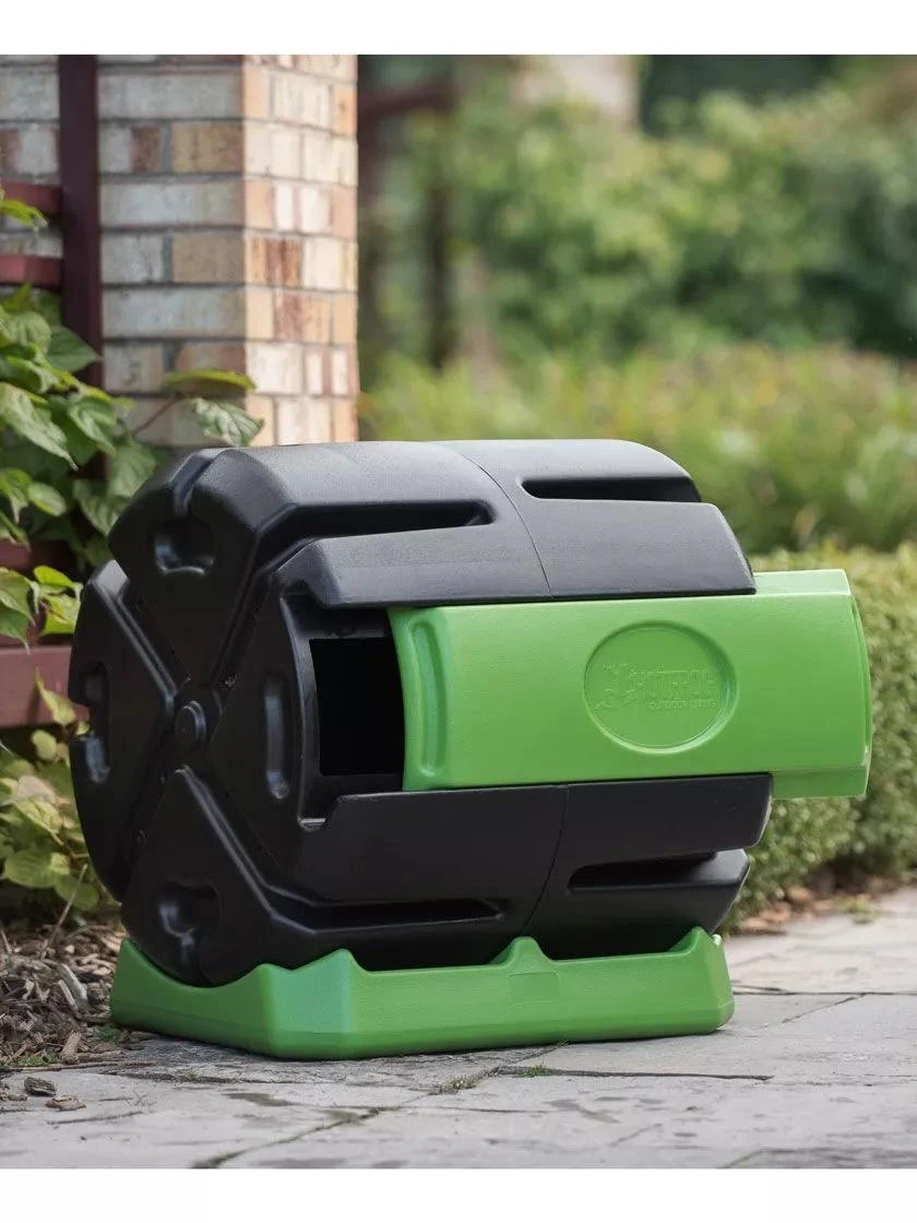 Hot Frog Rolling Compost Tumbler Bin, 37 Gallon 2 Hot Frog Rolling Compost Tumbler Bin, 37 Gallon - Image 2