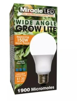 Miracle LED Corded 4-Socket Grow Light Kit With Bulbs, Full Spectrum And Red -Garden Care Shop 8599032 02V tif