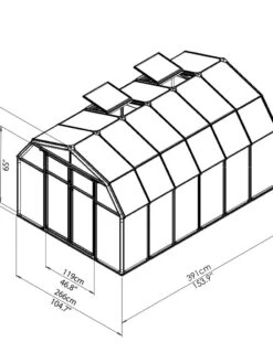 Canopia® By Palram Hobby Gardener Greenhouse, 8' 25 Canopia® By Palram Hobby Gardener Greenhouse, 8' -Garden Care Shop 8599332 03V tif
