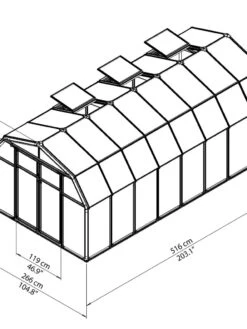 Canopia® By Palram Hobby Gardener Greenhouse, 8' 27 Canopia® By Palram Hobby Gardener Greenhouse, 8' -Garden Care Shop 8599333 04V tif