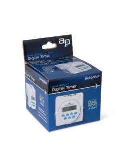 Digital Programmable 7 Day Timer Dual Outlet -Garden Care Shop 8599360 17674
