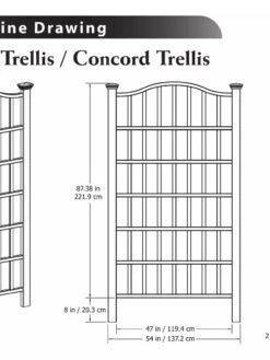 Concord Composite Vinyl Trellis 5 Concord Composite Vinyl Trellis -Garden Care Shop 8599770 03V tif