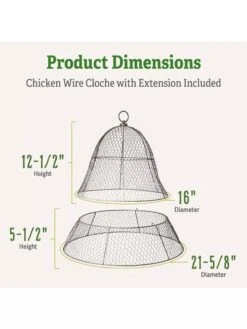 Chicken Wire Cloche With Extension -Garden Care Shop 8600116 1