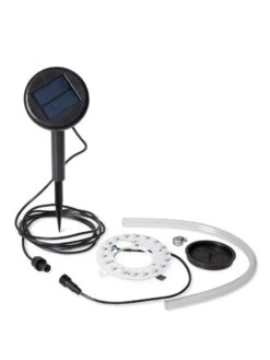 Solar Illuminated Planter Tall Granite, 32" -Garden Care Shop 8600181 18793 tif