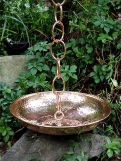 Rain Chain Basins -Garden Care Shop 8600211 01V rain chain basins copper