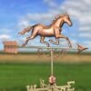 Galloping Horse Copper Weathervane