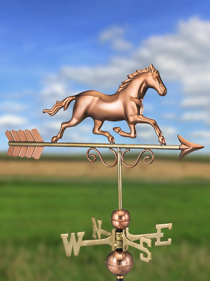 Galloping Horse Copper Weathervane 1 Galloping Horse Copper Weathervane