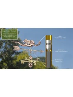 Little Mermaid Copper Weathervane 9 Little Mermaid Copper Weathervane -Garden Care Shop 8600350 06v