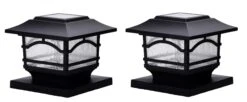 Solar Post Cap Railing Light 2-Pack 10 Solar Post Cap Railing Light 2-Pack -Garden Care Shop 8608699 03V tif