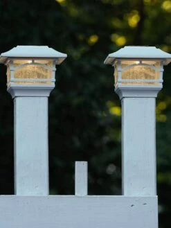 Solar Post Cap Railing Light 2-Pack 11 Solar Post Cap Railing Light 2-Pack -Garden Care Shop 8608699 06V tif