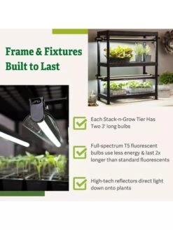 Stack-n-Grow Lights - 2-Tier System 16 Stack-n-Grow Lights - 2-Tier System -Garden Care Shop 8608905 7