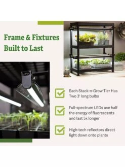 LED Stack-n-Grow Lights - 2-Tier System 10 LED Stack-n-Grow Lights - 2-Tier System -Garden Care Shop 8608906 7