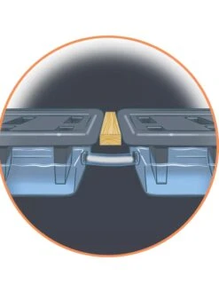 Self-Watering Eco-Stained Elevated Planter Box, 2' X 8' -Garden Care Shop 8609009 0002 detail art tif