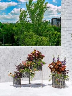 Galvanized Grow Bag Triple Planters With Stand 11 Galvanized Grow Bag Triple Planters With Stand -Garden Care Shop 8609180 0344 tif