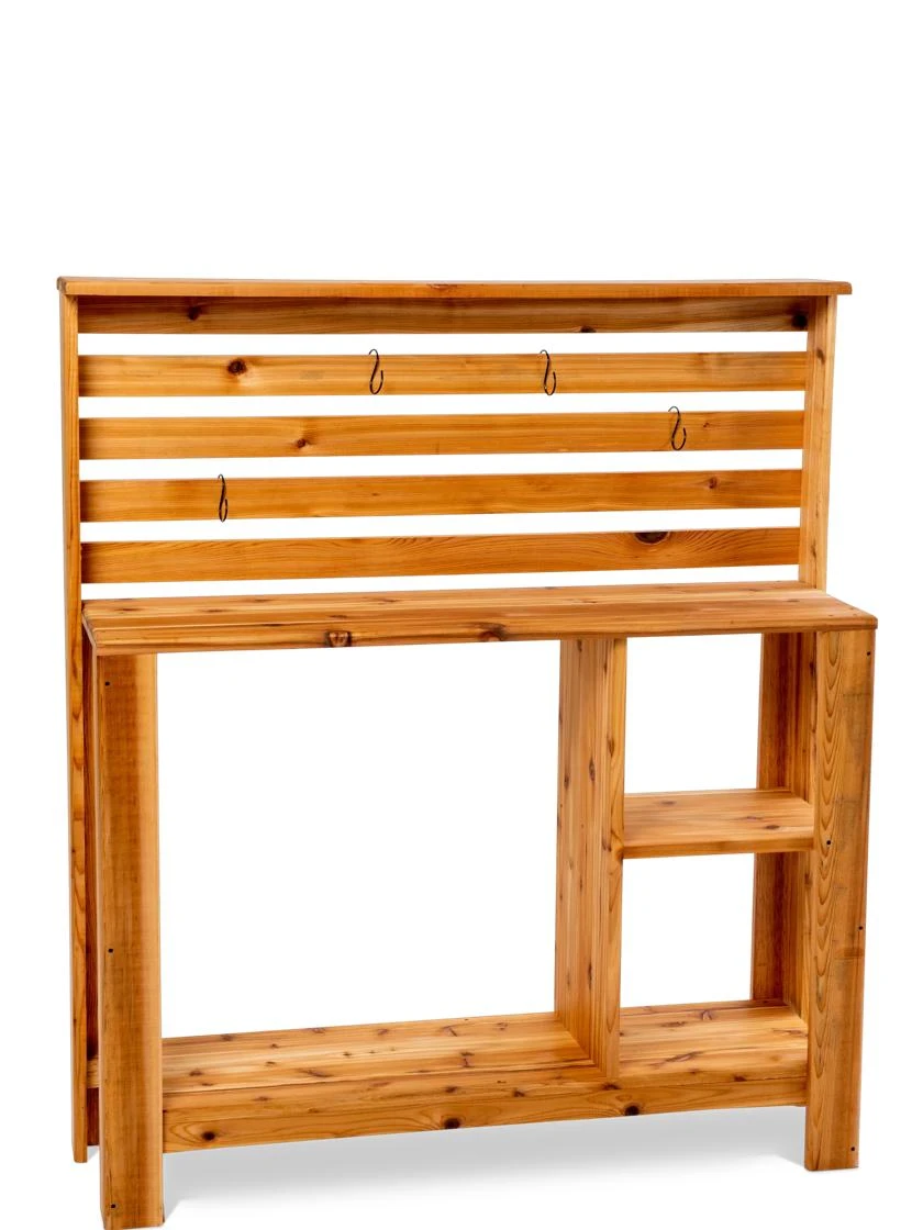 Gardener’s Supply Tall Cedar Potting Bench 3 Gardener’s Supply Tall Cedar Potting Bench - Image 3