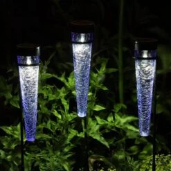 Achla Designs Solar Sparkle Cone With Stakes, Set Of 3 -Garden Care Shop 8609357LTBL 11V jpg
