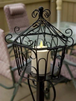 Outdoor LED Pillar Candles -Garden Care Shop 8609403 01v