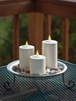 Outdoor LED Pillar Candles -Garden Care Shop 8609405 02v