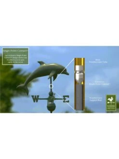 Dolphin Weathervane -Garden Care Shop 8610227 03v
