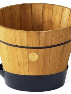 VegTrug® Build-a-Barrel Wooden Planter With Self-Watering Reservoir Tray, 18" 11 VegTrug® Build-a-Barrel Wooden Planter With Self-Watering Reservoir Tray, 18" -Garden Care Shop 8610253 01V tif