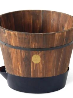 VegTrug® Build-a-Barrel Wooden Planter With Self-Watering Reservoir Tray, 18" 10 VegTrug® Build-a-Barrel Wooden Planter With Self-Watering Reservoir Tray, 18" -Garden Care Shop 8610253 06V tif