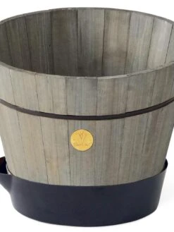 VegTrug® Build-a-Barrel Wooden Planter With Self-Watering Reservoir Tray, 18" 12 VegTrug® Build-a-Barrel Wooden Planter With Self-Watering Reservoir Tray, 18" -Garden Care Shop 8610253 08V tif
