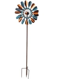 Metallic Leaf Wind Spinner -Garden Care Shop 8610441 1254 tif