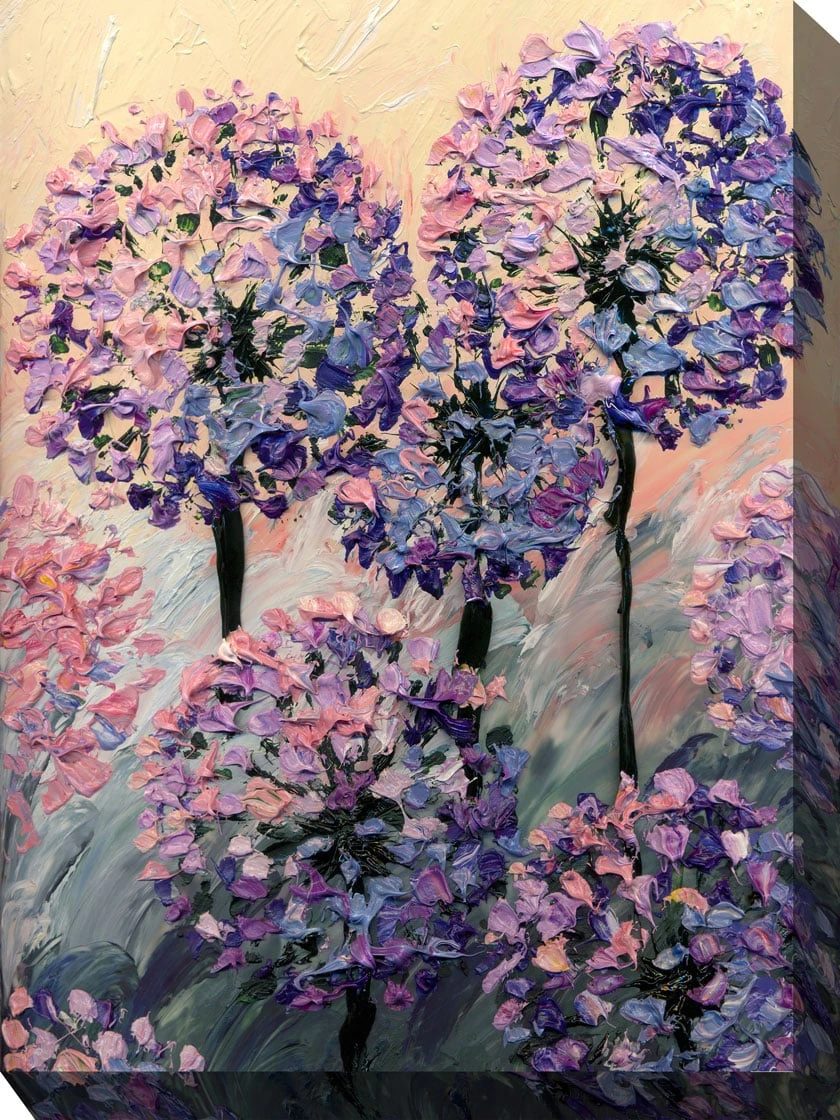 Artistic Allium Outdoor Wall Art 2 Artistic Allium Outdoor Wall Art - Image 2